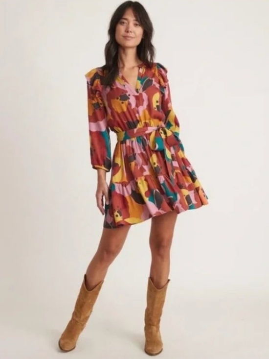 Marine Layer Dresses & Skirts - Marine Layer Elise Mini Dress in Exploded Floral (XS)